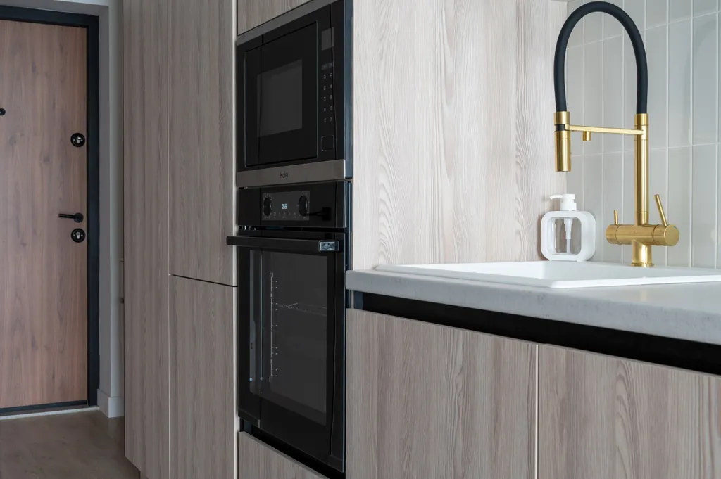 Студия однокомнатная на шоссе Батумском, 30 м², Дагомыс — кухня, фото 3