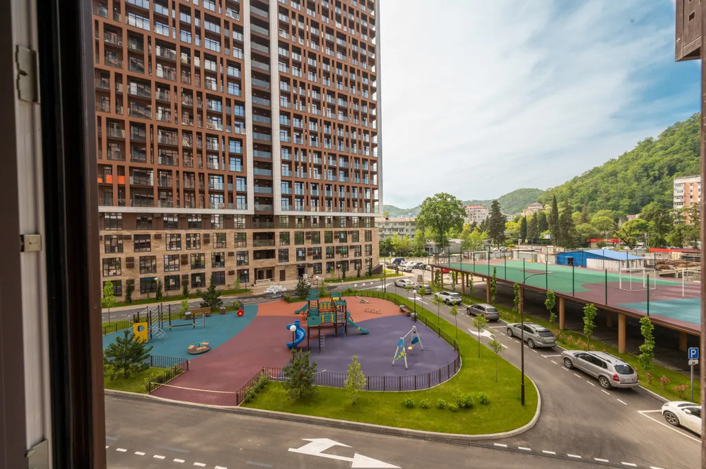 Студия однокомнатная на шоссе Батумском, 30 м², Дагомыс — вид из окна, фото 2