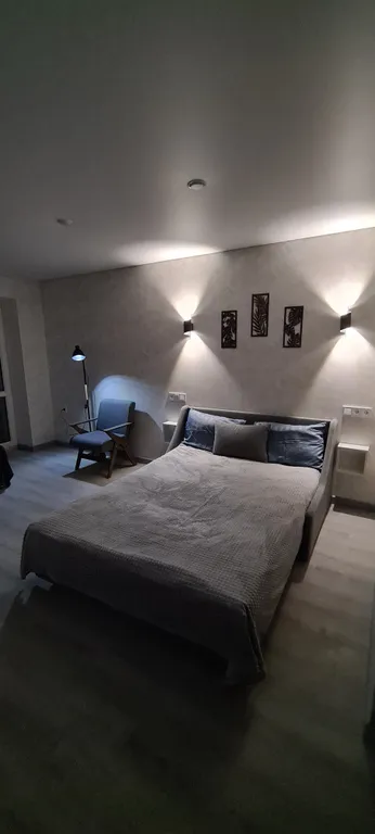 Квартира однокомнатная в переулке Менделеева, 30 м², Ессентуки — спальня, фото 3