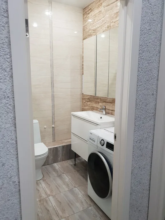 Квартира однокомнатная в Советском, 45 м², Казань — ванная комната, фото 3