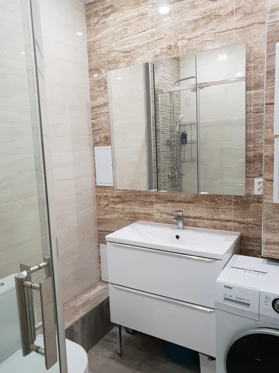 Квартира однокомнатная в Советском, 45 м², Казань — ванная комната