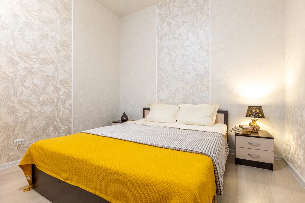 Квартира однокомнатная у Горьковской, в Кузнечихе, 45 м², Нижний Новгород — спальня, фото 2