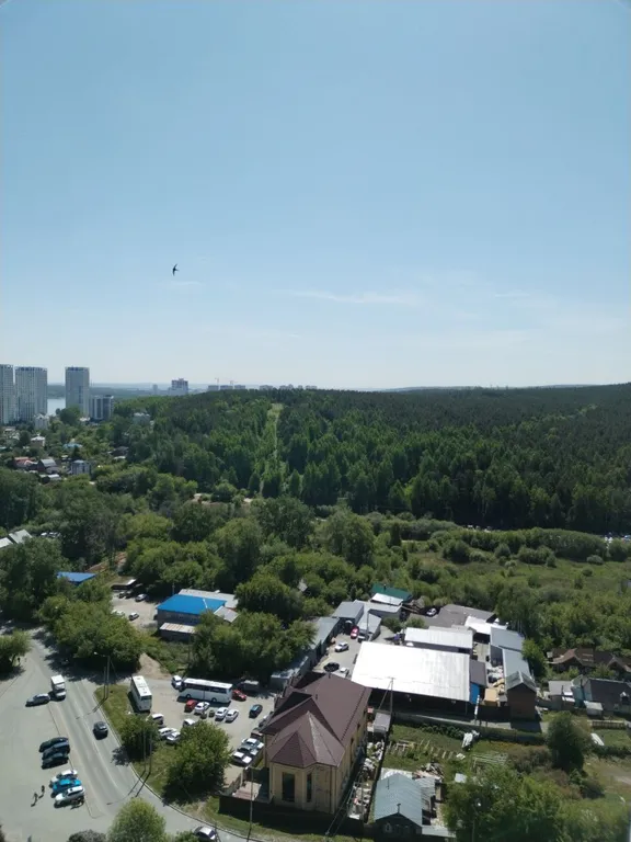 Студия однокомнатная в Чкаловском, 29 м², Екатеринбург — вид из окна, фото 2