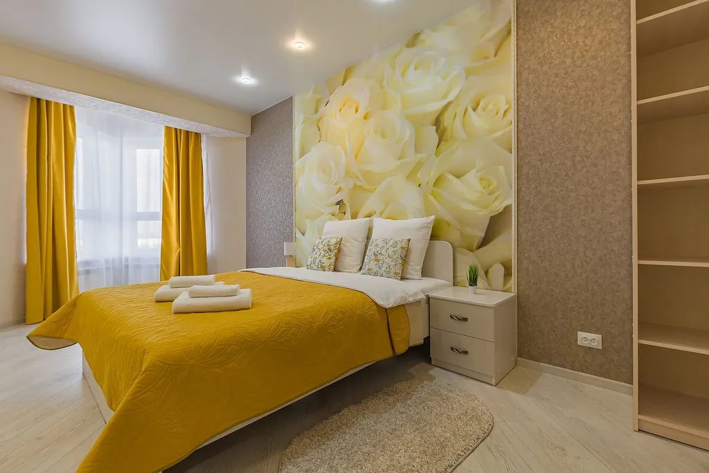 Квартира двухкомнатная у Горьковской, в Кузнечихе, 60 м², Нижний Новгород — спальня, фото 7