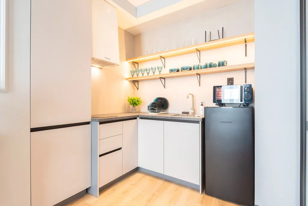 Квартира двухкомнатная у Площади Габдуллы Тукая, в Вахитовском, 45 м², Казань — кухня