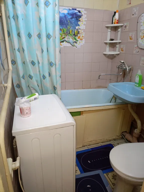 Квартира однокомнатная на улице Ленина, 32 м², Орехово-Зуево — ванная комната