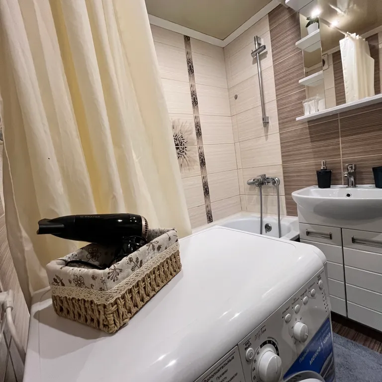 Квартира однокомнатная в Ново-Савиновском, 36 м², Казань — ванная комната, фото 5