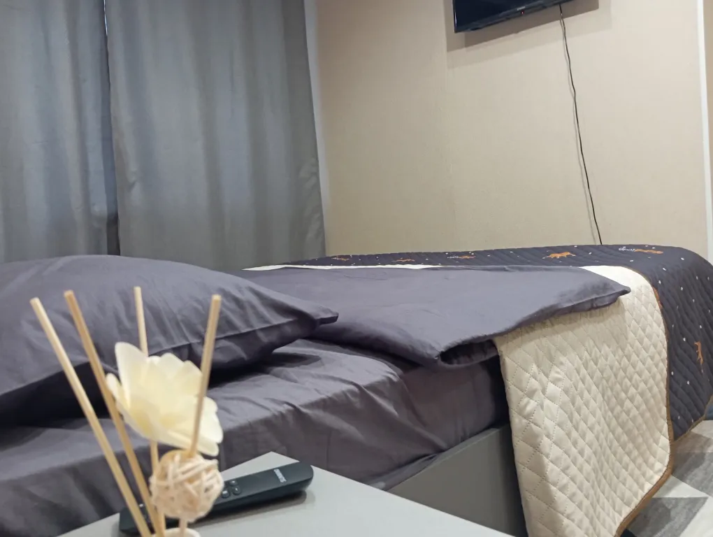 Квартира однокомнатная на улице Рижской, 30 м², Тюмень — спальня, фото 7