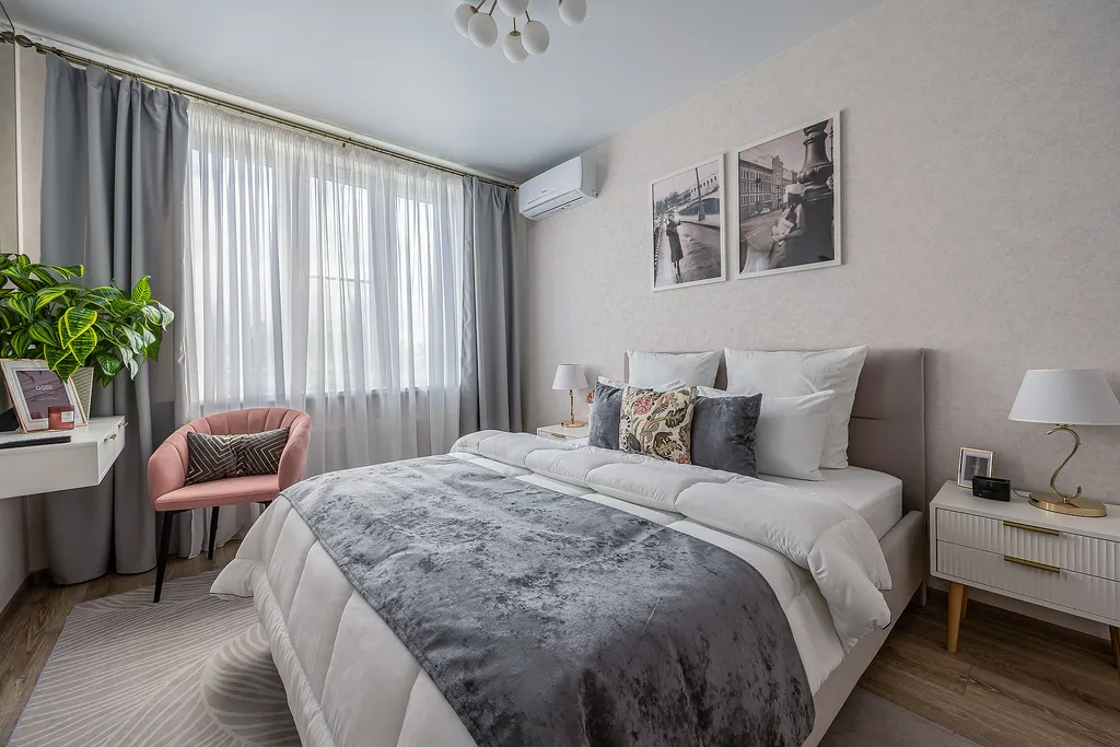 Квартира однокомнатная в Приокском, 42 м², Нижний Новгород — спальня, фото 3