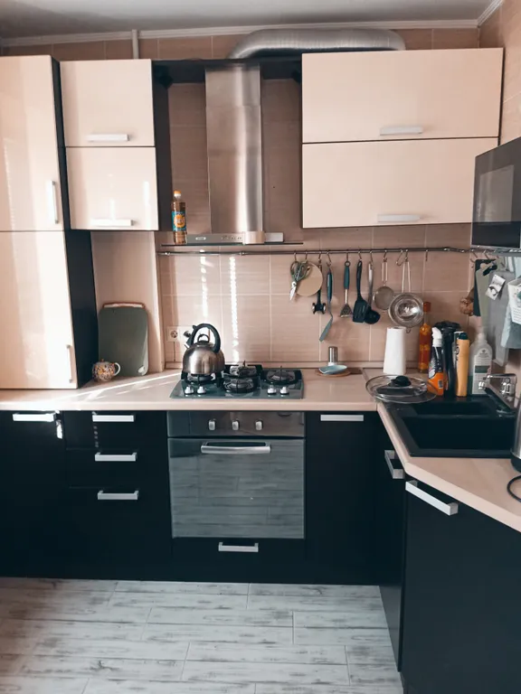 Квартира однокомнатная на проспекте Рижском, 36 м², Псков — кухня