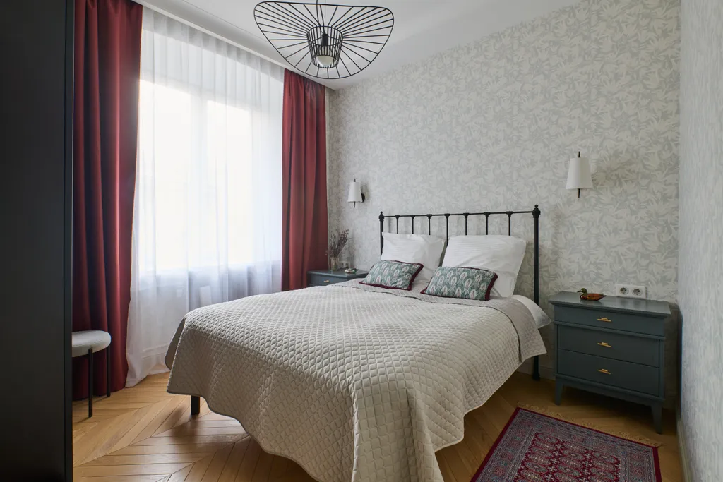 Квартира трёхкомнатная у метро Краснопресненская, 72 м², Москва — спальня, фото 6
