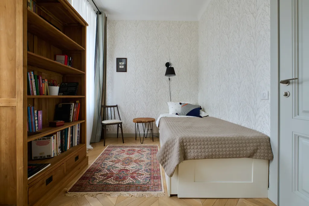 Квартира трёхкомнатная у метро Краснопресненская, 72 м², Москва — спальня, фото 12