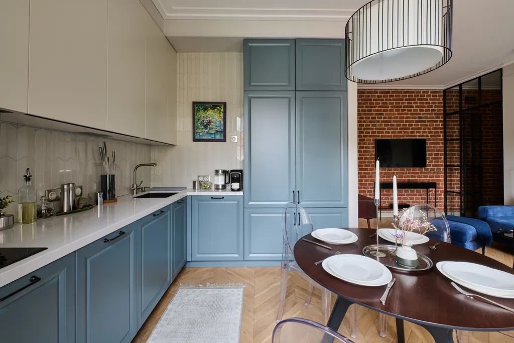 Квартира трёхкомнатная у метро Краснопресненская, 72 м², Москва — кухня, фото 3