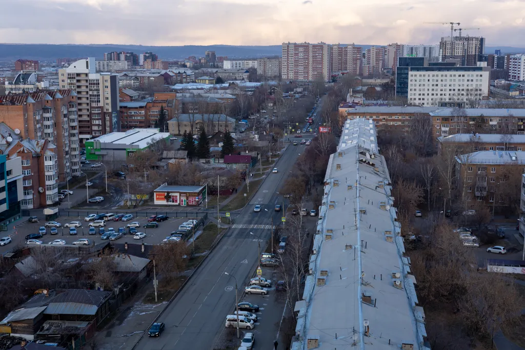 Квартира однокомнатная в Октябрьском, 40 м², Иркутск — вид из окна, фото 2