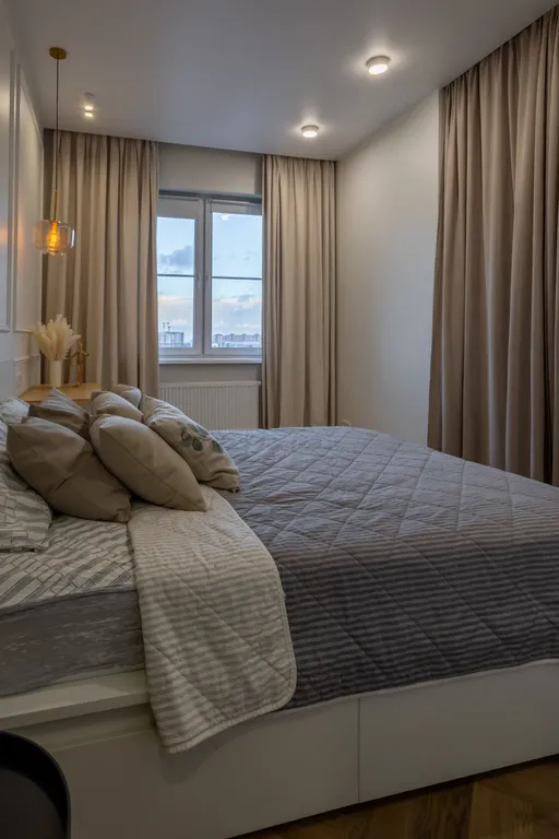 Квартира однокомнатная в Октябрьском, 40 м², Иркутск — спальня, фото 4