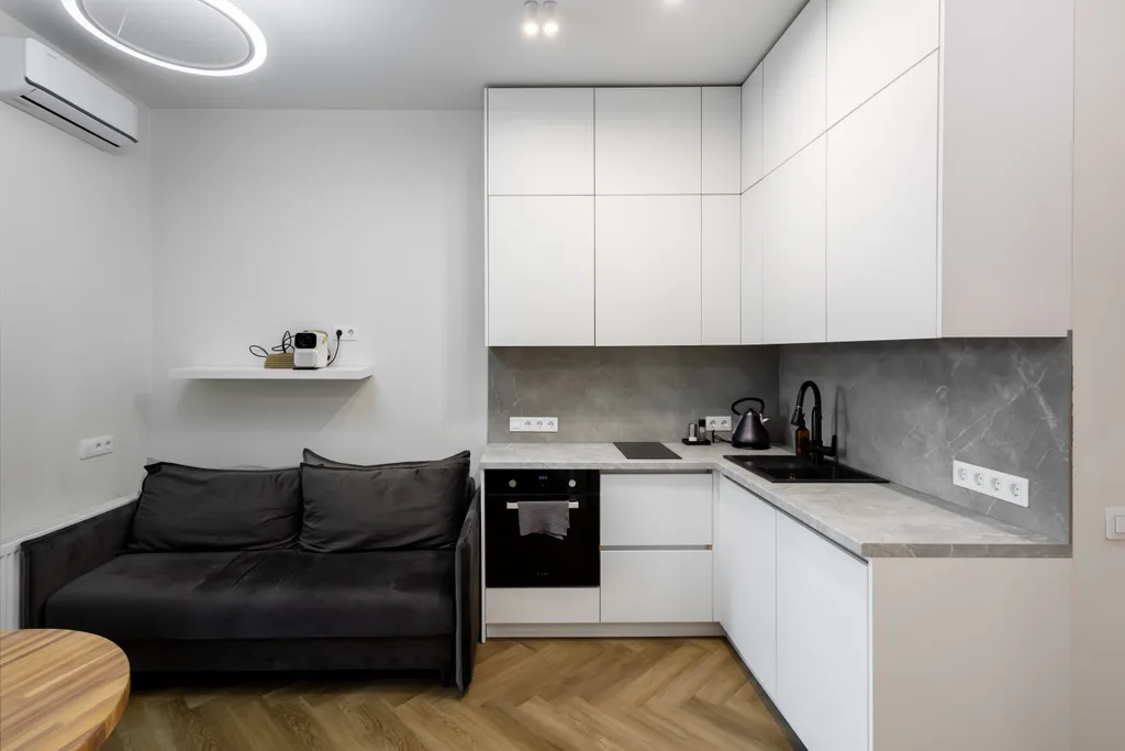 Квартира однокомнатная в Октябрьском, 40 м², Иркутск — кухня