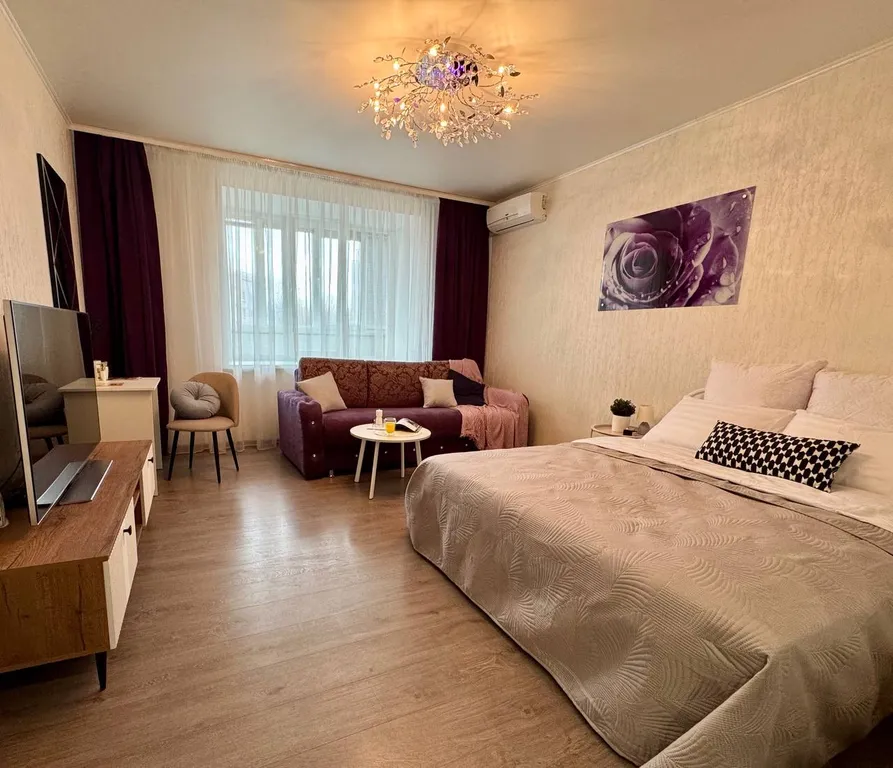 Квартира однокомнатная на улице Красноармейской, 45 м², Йошкар-Ола — спальня, фото 10
