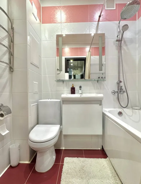 Квартира однокомнатная на улице Красноармейской, 45 м², Йошкар-Ола — ванная комната