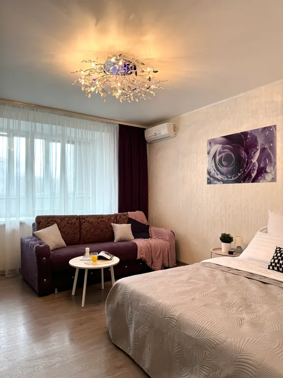 Квартира однокомнатная на улице Красноармейской, 45 м², Йошкар-Ола — спальня, фото 3