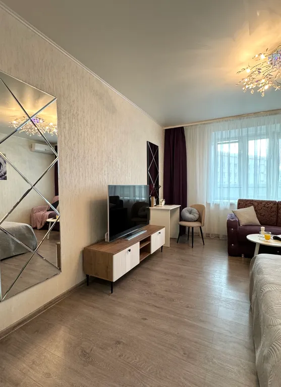 Квартира однокомнатная на улице Красноармейской, 45 м², Йошкар-Ола — спальня, фото 4