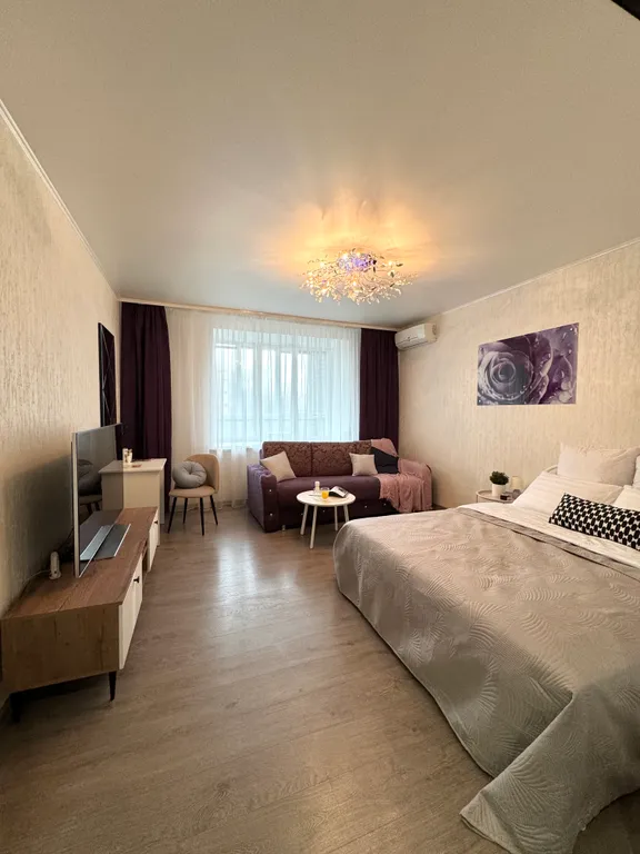 Квартира однокомнатная на улице Красноармейской, 45 м², Йошкар-Ола — спальня, фото 7