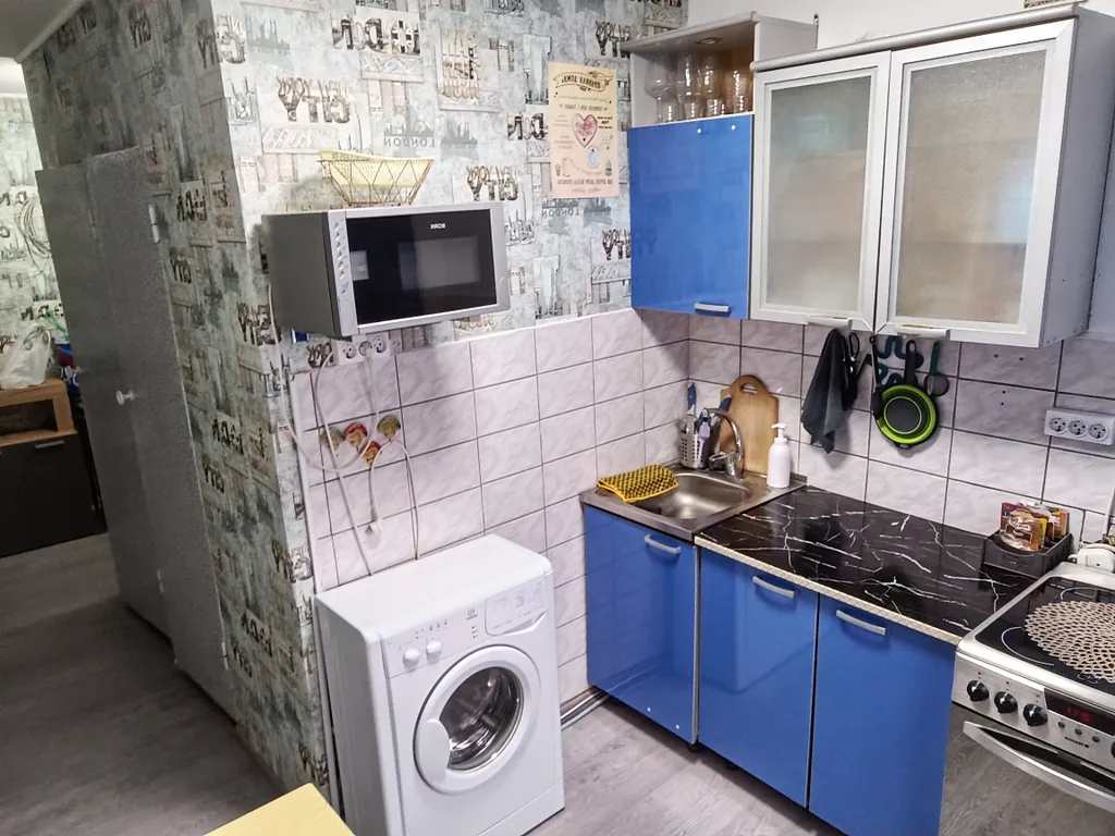 Квартира двухкомнатная на улице Победы, 44 м², Сортавала — кухня