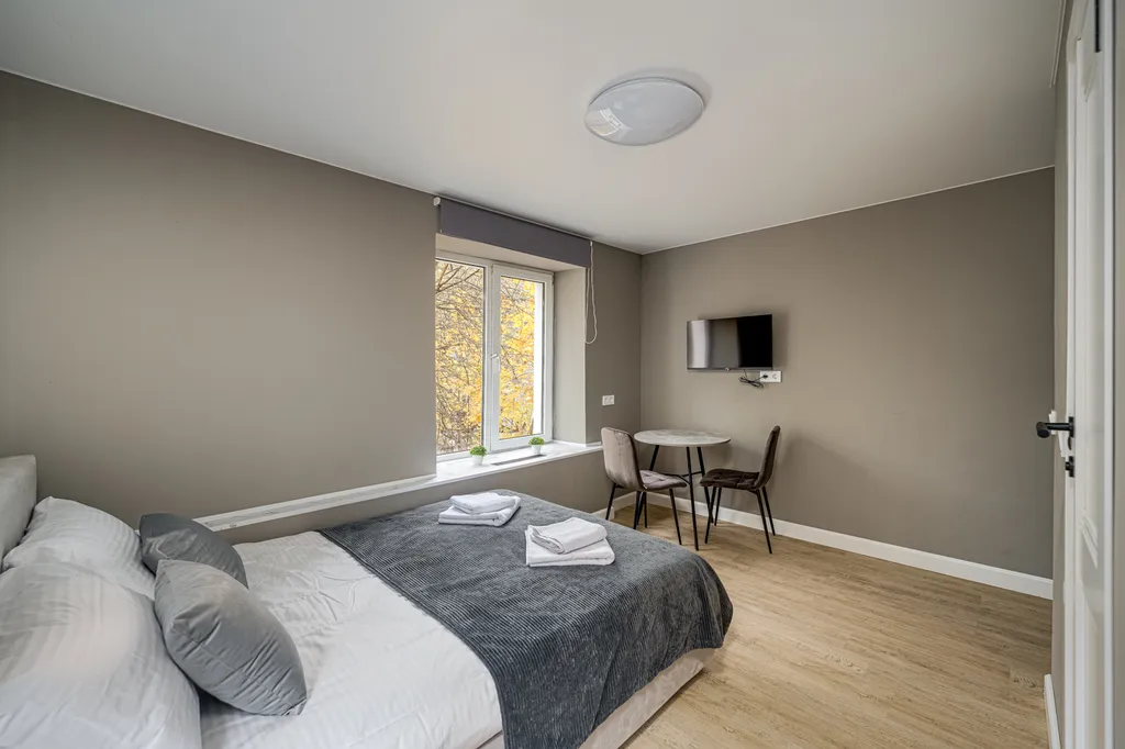 Студия однокомнатная у метро Севастопольская, 20 м², Москва — спальня, фото 4