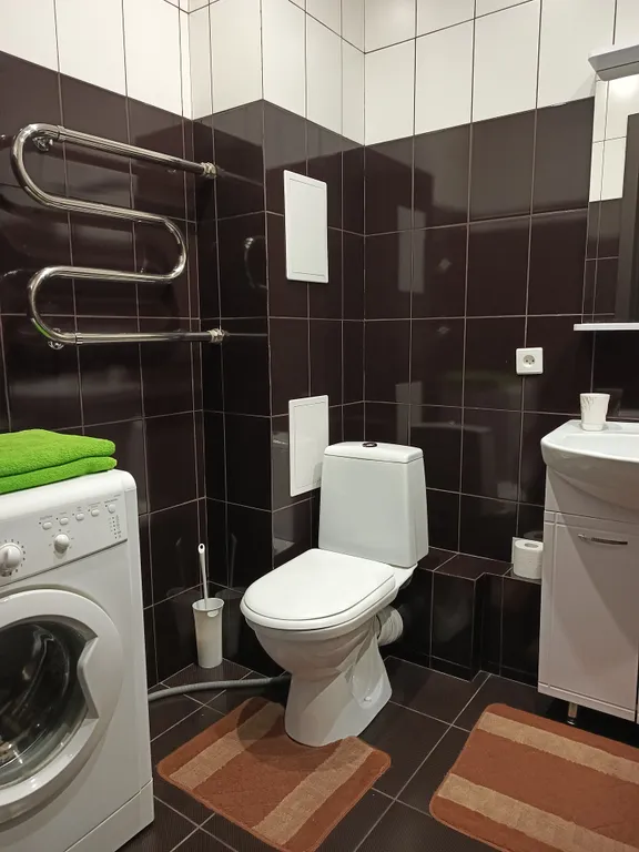 Квартира однокомнатная в Октябрьском, 50 м², Самара — ванная комната, фото 2