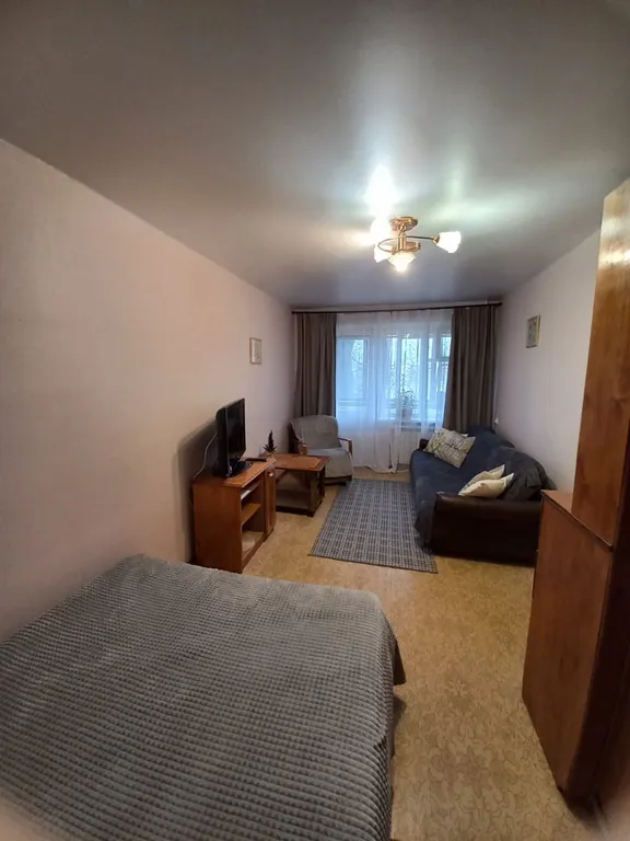 Квартира однокомнатная на улице Волкова, 31 м², Псков — спальня, фото 5