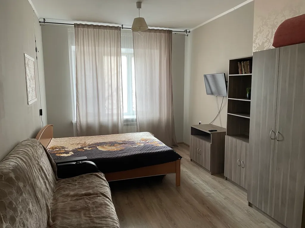 Квартира однокомнатная на проспекте Победы, 45 м², Кстово — спальня