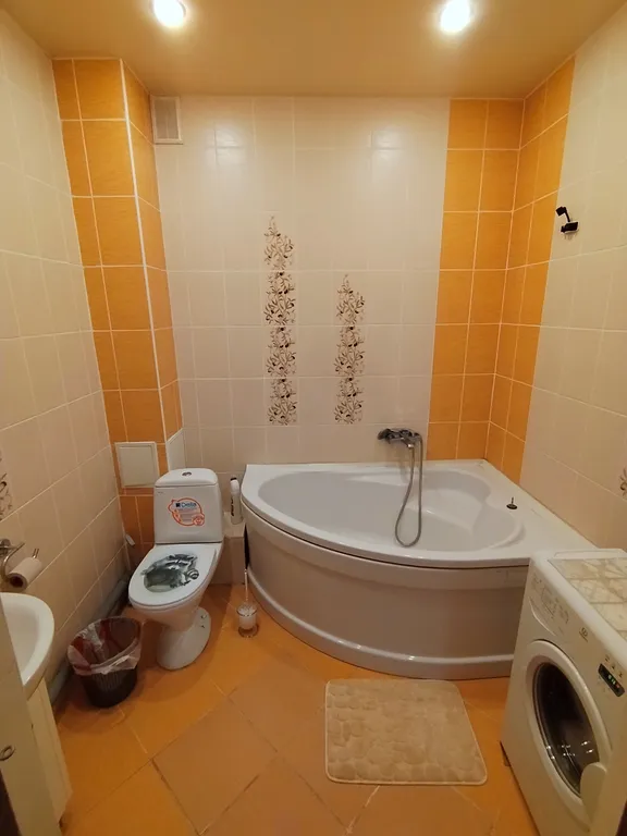 Квартира однокомнатная на проспекте Победы, 45 м², Кстово — ванная комната