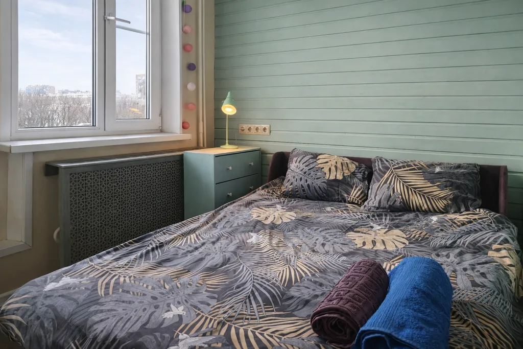 Квартира однокомнатная у Южной, в Чертаново Северное, 34 м², Москва — спальня, фото 4