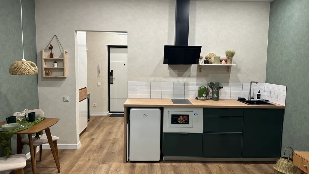 Квартира однокомнатная у Заельцовской, в Заельцовском, 30 м², Новосибирск — кухня, фото 5