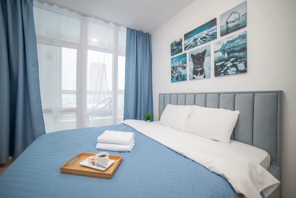 Квартира однокомнатная в Кировском, 44 м², Екатеринбург — спальня, фото 4