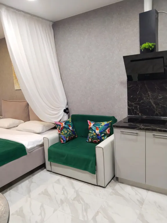 Студия однокомнатная в переулке Горького, 28 м², Сочи — фото 2