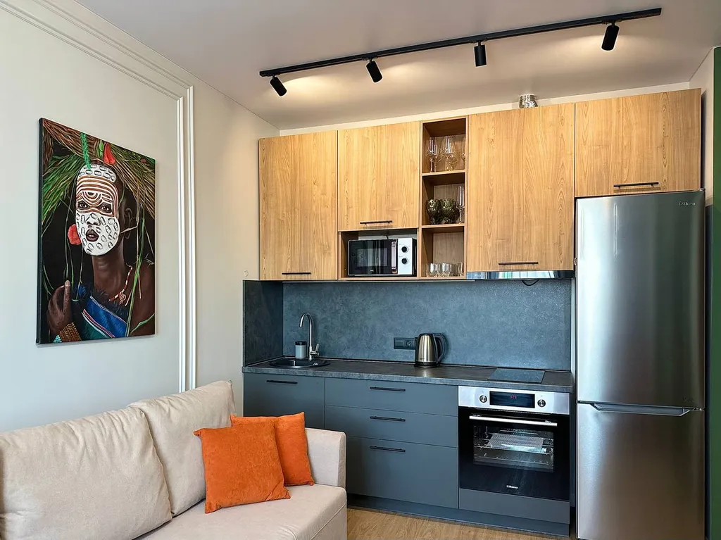 Квартира однокомнатная в Нижегородском, 40 м², Нижний Новгород — кухня