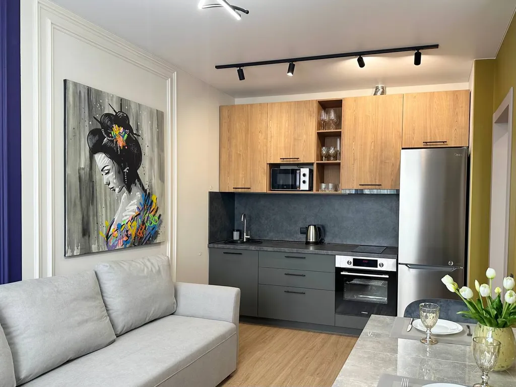 Квартира однокомнатная в Нижегородском, 40 м², Нижний Новгород — кухня