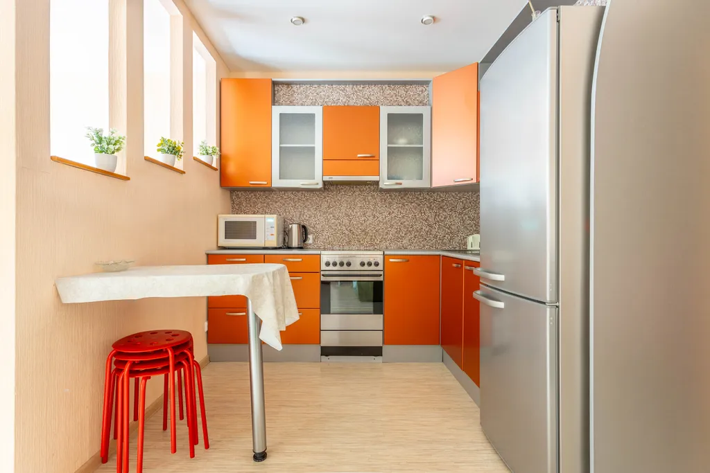 Квартира однокомнатная на улице Парковой, 37 м², Петрозаводск — кухня, фото 2