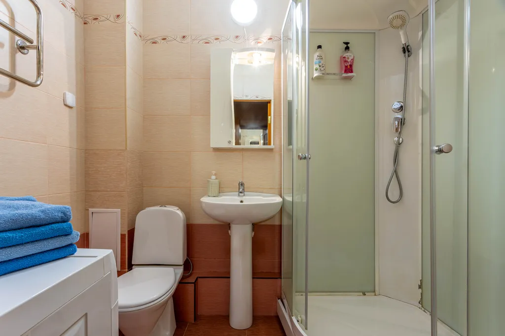Квартира однокомнатная на улице Парковой, 37 м², Петрозаводск — ванная комната