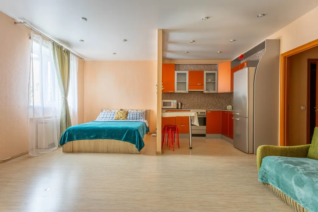Квартира однокомнатная на улице Парковой, 37 м², Петрозаводск — кухня