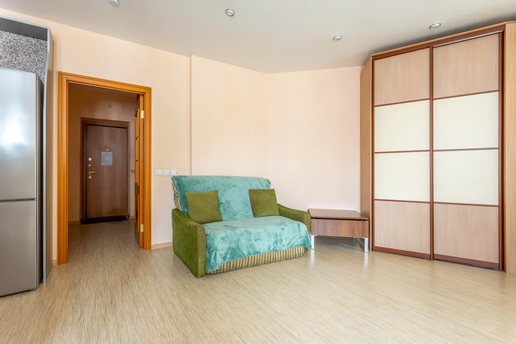 Квартира однокомнатная на улице Парковой, 37 м², Петрозаводск — спальня, фото 6