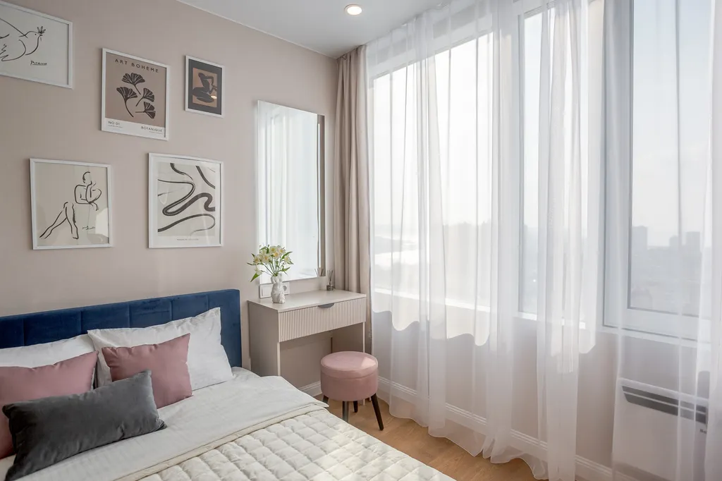 Квартира двухкомнатная в Ленинском, 50 м², Владивосток — спальня, фото 5