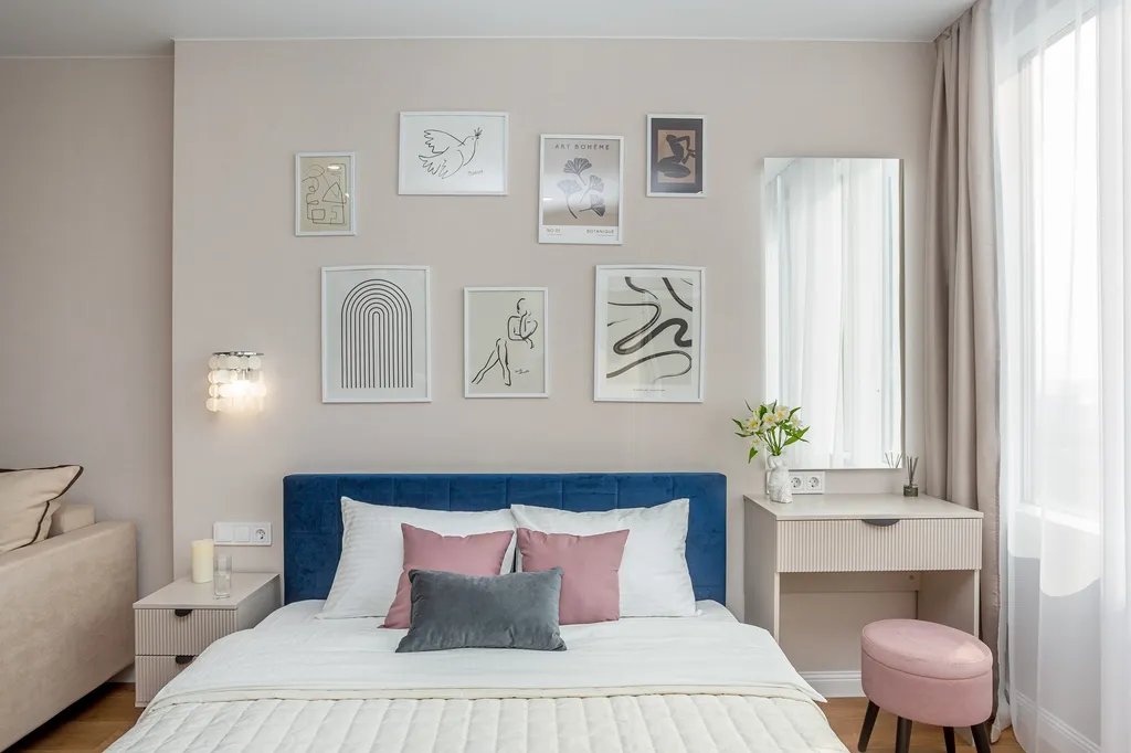 Квартира двухкомнатная в Ленинском, 50 м², Владивосток — спальня, фото 2