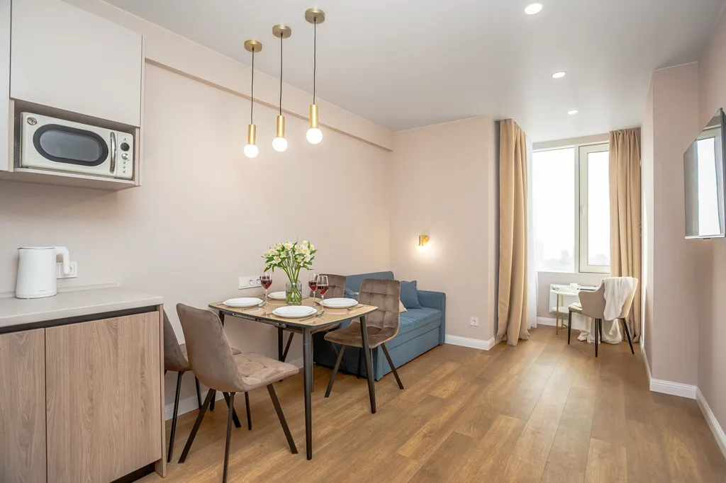 Квартира двухкомнатная в Ленинском, 50 м², Владивосток — кухня
