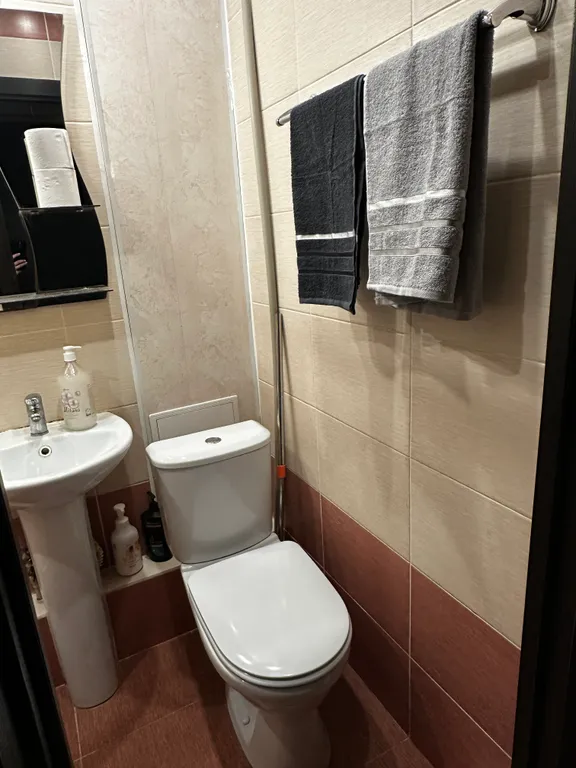 Квартира двухкомнатная у Горьковской, в Печёрах, 45 м², Нижний Новгород — ванная комната, фото 2