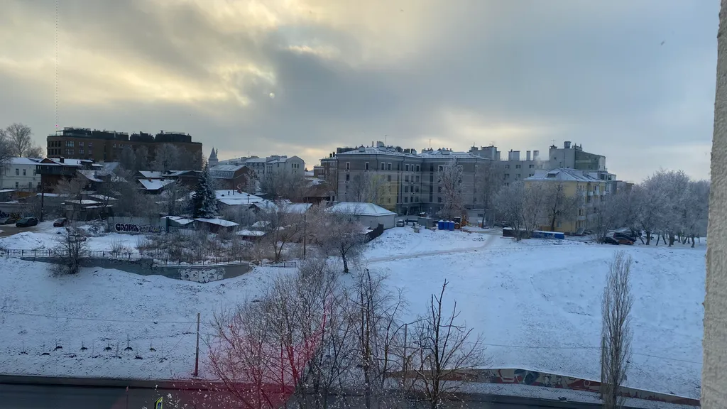 Квартира двухкомнатная у Горьковской, в Печёрах, 45 м², Нижний Новгород — вид из окна, фото 2