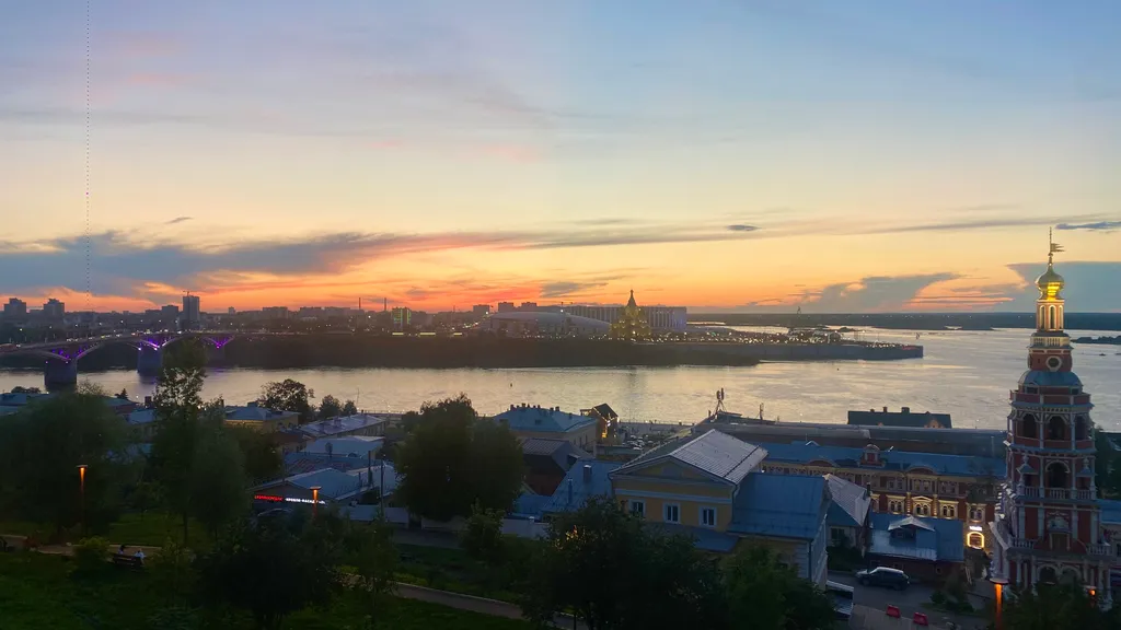 Квартира двухкомнатная у Горьковской, в Печёрах, 45 м², Нижний Новгород — вид из окна, фото 4