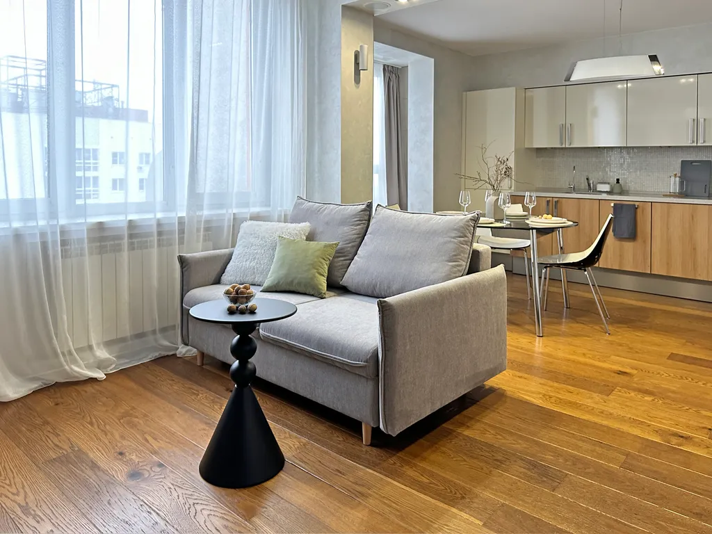 Квартира однокомнатная в Советском, 56 м², Нижний Новгород — спальня, фото 7