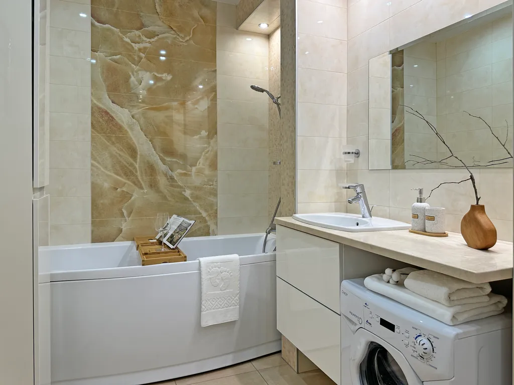 Квартира однокомнатная в Советском, 56 м², Нижний Новгород — ванная комната, фото 3