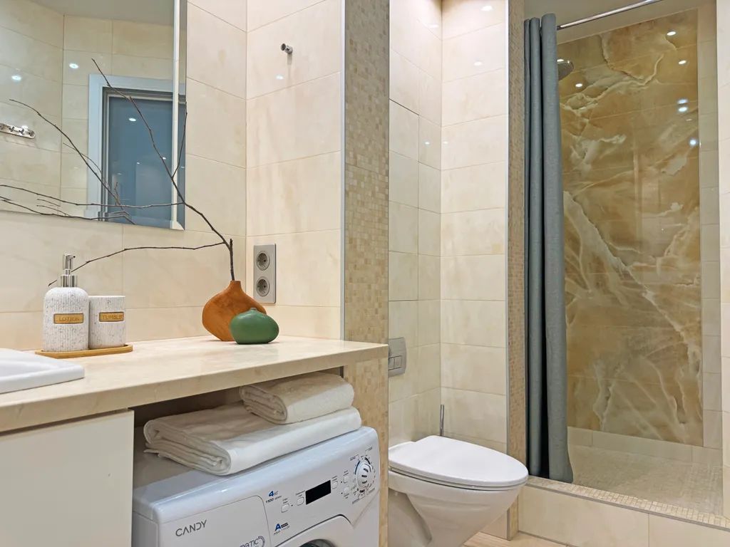 Квартира однокомнатная в Советском, 56 м², Нижний Новгород — ванная комната, фото 4